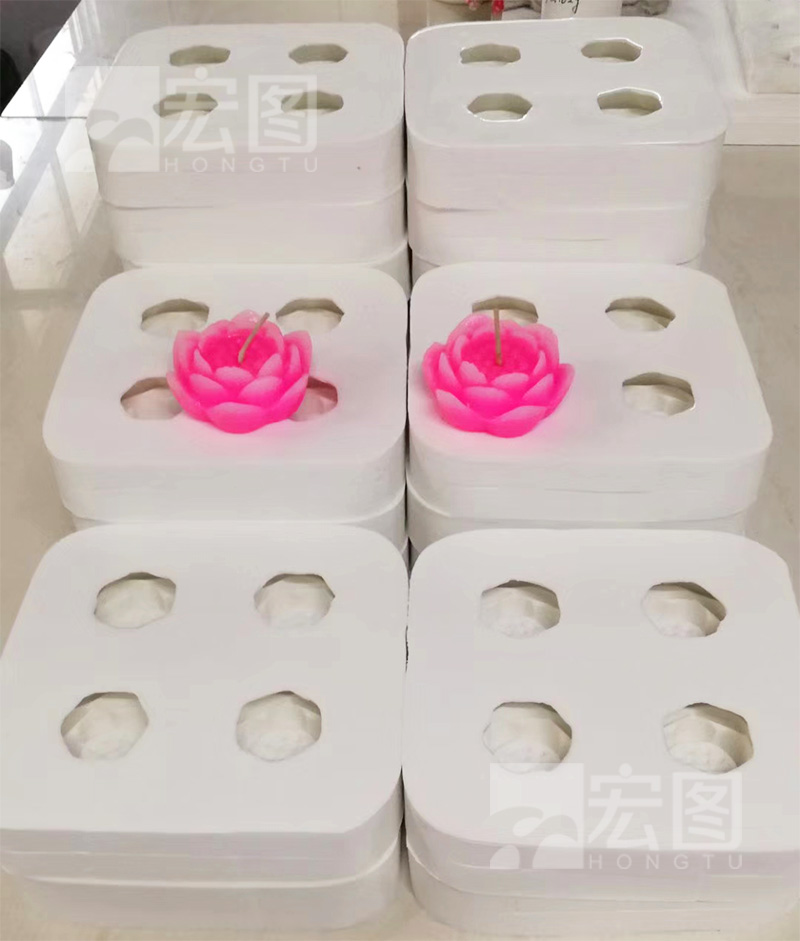 蓮花蠟燭硅膠模具和蓮花蠟燭成品 蓮花蠟燭硅膠模具和蓮花蠟燭成品